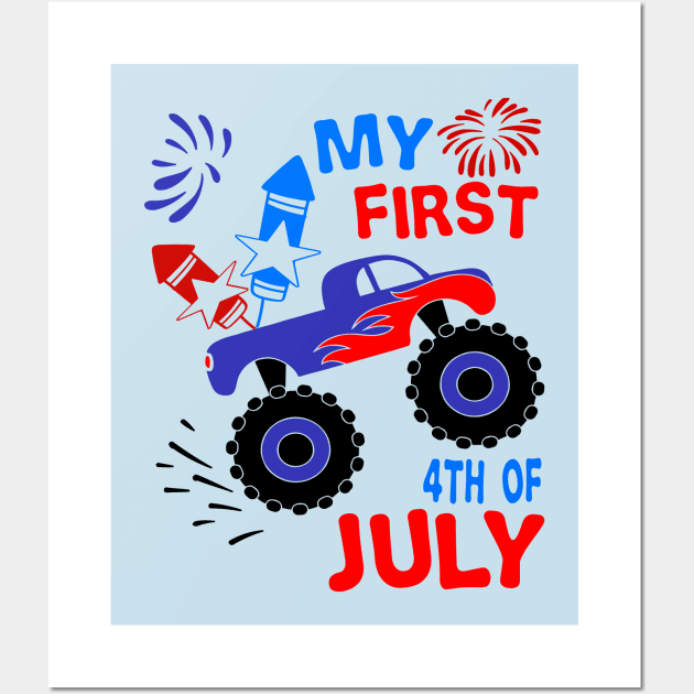 My first 4th of july kids Wall Art by DODG99